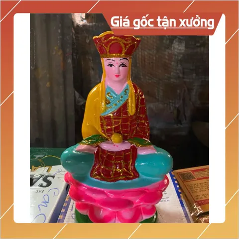 Tôn tượng địa tạng bằng đất nung 30cm  Ngồi Toà Sen 840958