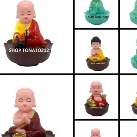 TƯỢNG QUAN ÂM LẮC ĐẦU PHÁT NHẠC TRANG TRÍ XE Ô TÔ SỬ DỤNG NĂNG LƯỢNG MẶT TRỜI GÕ MÕ TỤNG KINH CAO 11CM 840968