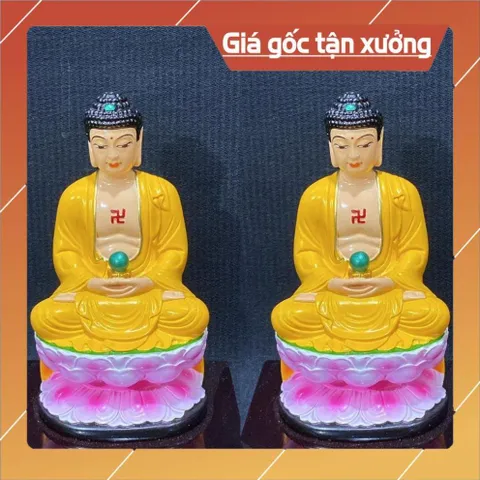 Tượng Phật Tổ Bưng Ngọc Ngồi 11cm Nhiều Màu COMPOSITE 840980