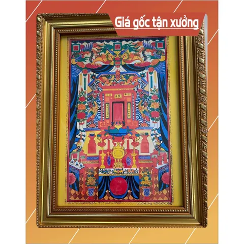 Khung Tranh 5 Ông Phật Xiêm mẫu xưa cổ+ khung 840974