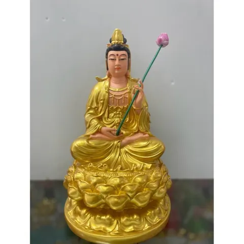 Bộ Tây Phương Tam Thánh, Tam Thế Phật, A Di Đà, Quan Âm, Đại Thế Chí chất liệu poly cao 30cm COMPOSITE 840979