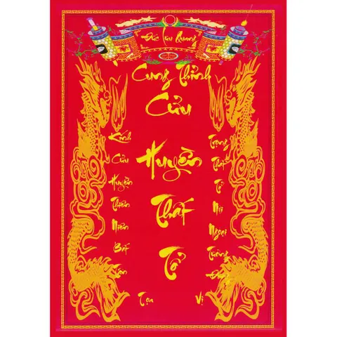 Tranh Cửu Huyền Thất Tổ - KT 20*30 , 30*40cm ( có Khung )  cực đẹp 840981