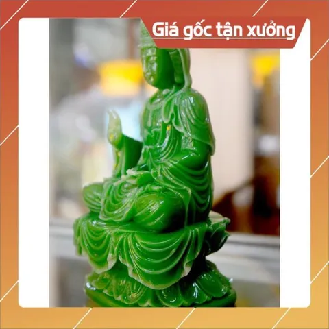 Tượng ngài Quan Thế Âm Bồ Tát ngồi tòa cao 18cm-Nhiều mẫu 841002