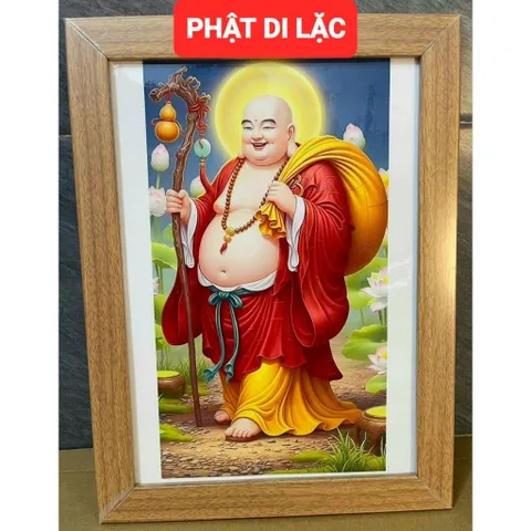 Khung  Tranh PHẬT DI LẶC treo tường hoặc thờ cúng 841001