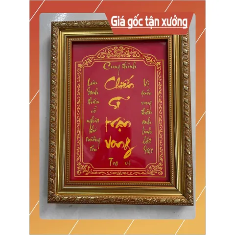 Khung tranh thờ CHIẾN SĨ TRẬN VONG bền màu + Khung ảnh sáng đẹp kích thước 3 cỡ 841011