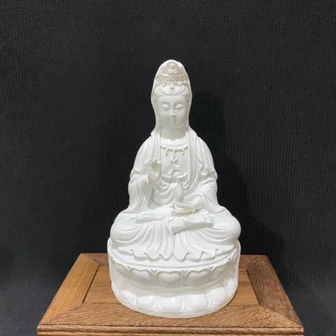 Tượng Quan Âm Ngồi 15cm Nhựa Composite NHIỀU MÀU 841035