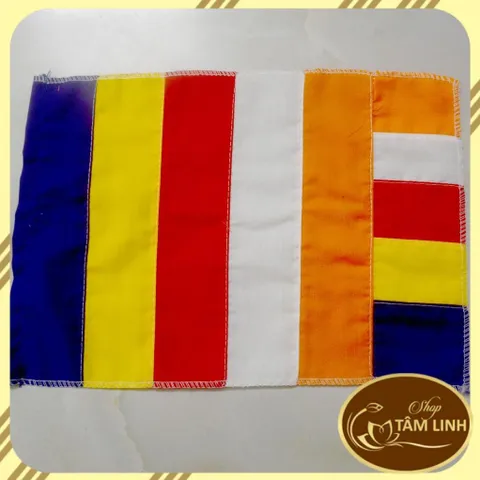 Cờ Lá Phật Giáo-Nhiều cỡ nhiều size 841065