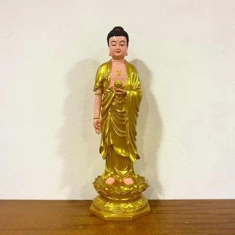 Tôn Tượng Phật A Di Đà Đứng 70cm Màu Vàng Nhựa Composite vàng nhủ 841092