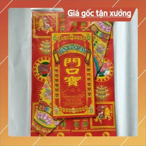 Bộ Giấy Cúng Tết lớn đẹp/Giấy cúng giao thừa, tất niên,tam tai, đất đai, thần tài,ông Táo có hoả tốc 841138