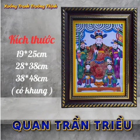 Khung Tranh QUAN TRẦN TRIỀU - có khung  có hoả tốc 3 CỠ 841177