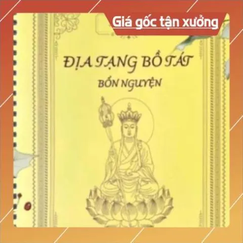 Sổ chép KINH  in mờ địa tạng khổ A4 LÒ XO 841184
