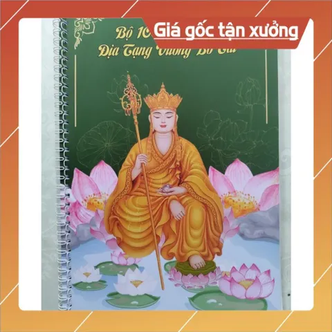 Combo 3 quyển tô tranh mờ giấy A4 ( Đức Phật, Bồ tát, Địa tạng) gáy lò xo tặng 1 vỏ bút + 9 ngòi tô 841185