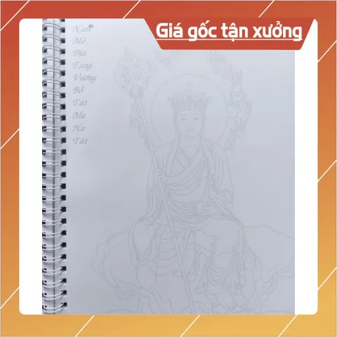 Combo 3 quyển tô tranh mờ giấy A4 ( Đức Phật, Bồ tát, Địa tạng) gáy lò xo tặng 1 vỏ bút + 9 ngòi tô 841185