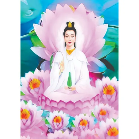 Khung Tranh QUAN THẾ ÂM BỒ TÁT - có khung ( 18 mẫu )  có hoả tốc 3 CỠ 841245