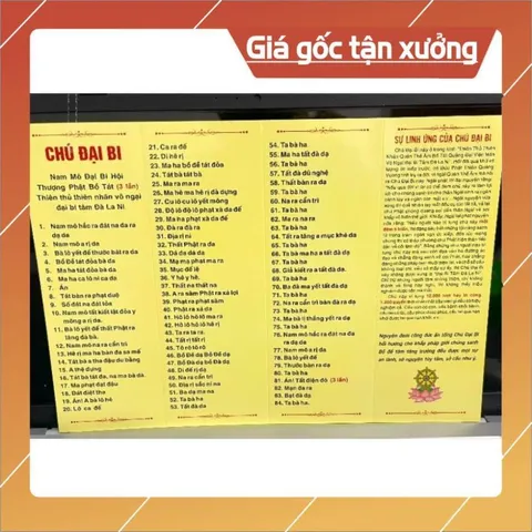 100 TỜ IN - CHÚ ĐẠI BI gieo duyên 841252
