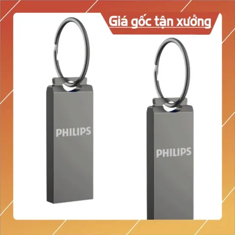 USB PHILIPS 128GB/64GB/32GB/16GB/8GB Chính Hãng – Vỏ Kim Loại Mini Móc Khóa Chống Nước HOẢ TỐC 841264