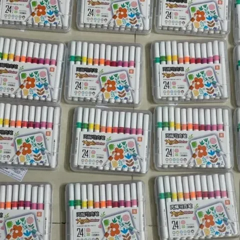 Bút màu acrylic marker 12 màu 9053A TÔ TRANH cực đẹp 841262