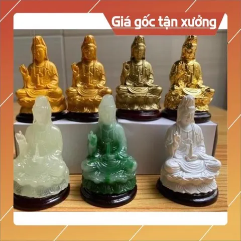 10  tượng phật quan thế âm 5,5cm nhiều màu  gieo duyên 841285