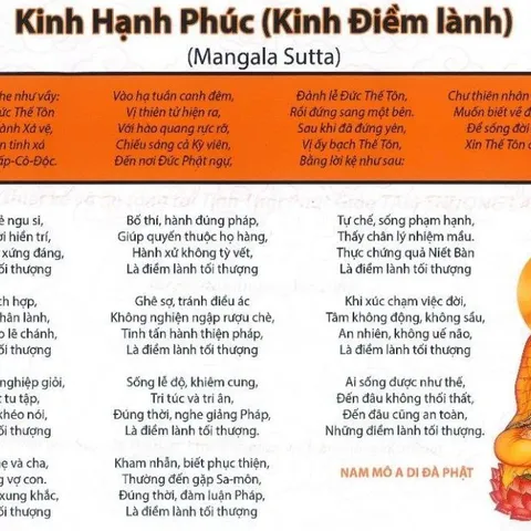 TO499 tờ chú Kinh Hạnh Phúc 1 mặt plastic cực đẹp  2 SIZE A4 VÀ A3 ÉP PLASTICS