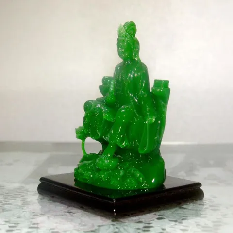 Tượng ngài Quan Thế Âm Bồ Tát đạp sen cao 11cm 841305