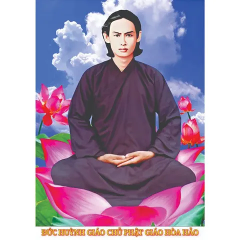 Khung Tranh ĐỨC HUỲNH GIÁO CHỦ - Phật giáo Hòa Hảo ( có khung )  có hoả tốc 3 CỠ 841384