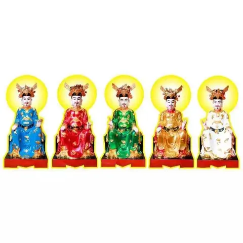 Bộ tranh bày đàn cúng Ngũ Quan ép plastic 40cm 841376