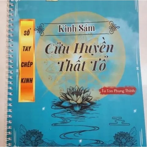 VỞ CHÉP KINH SÁM CỨU HUYỀN THẤT TỔ A4 LÒ XO
