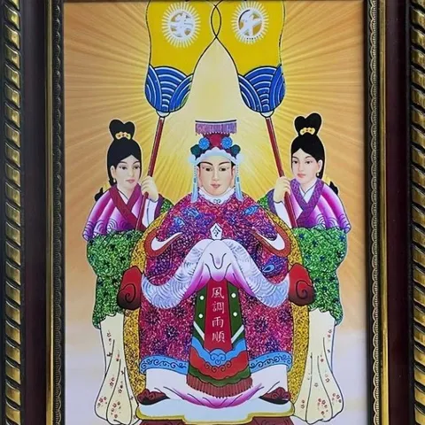 Tranh CHÚA THIÊN - CHÚA NGỌC ( có khung ), đủ kích thước  CÓ HOẢ TỐC 841453
