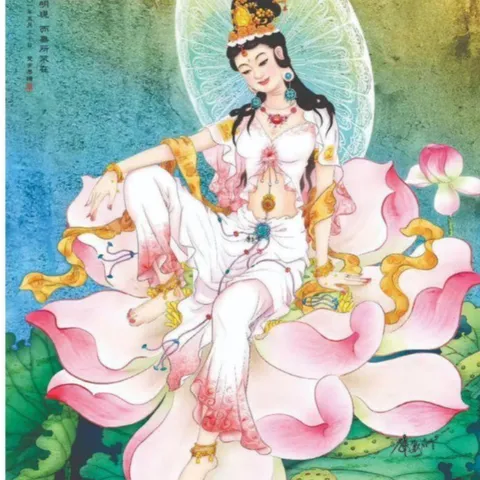 Tranh đóng khung - QUAN THẾ ÂM BỒ TÁT, KT 19*25cm - 28*38cm , 38*48cm  CÓ HOẢ TỐC 841484