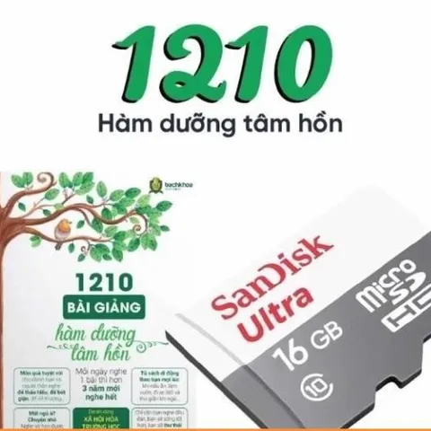 Thẻ nhớ 1210 bài pháp thoại hàm dưỡng tâm hồn KÈM LIST 841472