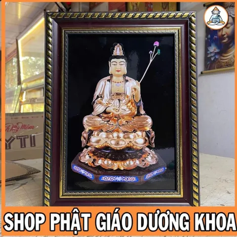 Tranh ĐẠI THẾ CHÍ BỒ TÁT, tranh có khung, đầy đủ kích thước  CÓ HOẢ TỐC 841477