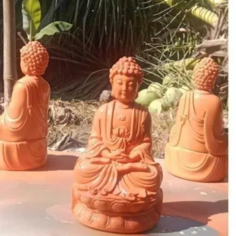 TƯỢNG PHẬT A DI ĐÀ NGỒI 15CM BƯNG NGỌC CỰC ĐẸP - GIÁ RẺ  DƯƠNG KHOA SHOP 841486