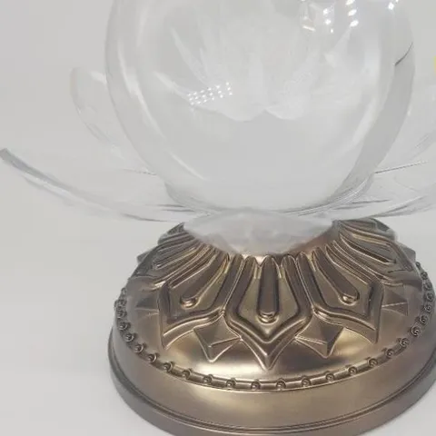 Đèn đài niệm phật cầu thuỷ tinh cao cấp  kèm củ sạc trắng 5v1A  kiểu dáng thiền có kinh địa tạng 841495