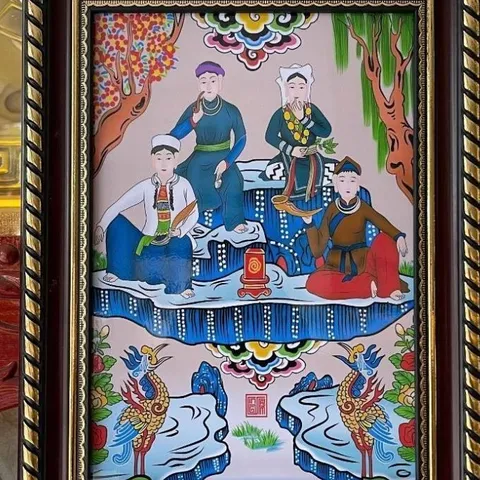 Tranh TỨ VỊ MƯỜNG TIÊN ( có khung) cực đẹp 841490