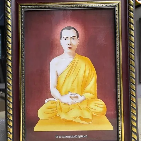 Tranh Tổ Sư MINH ĐĂNG QUANG ( có khung ) đủ kích thước lớn nhỏ  CÓ HOẢ TỐC 841501