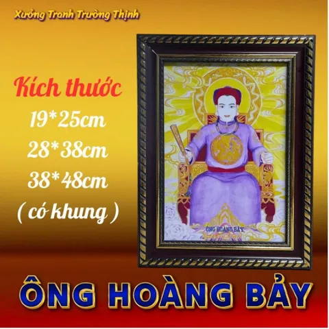 Khung Tranh ÔNG HOÀNG BẢY - có khung  có hoả tốc 3 CỠ 841502