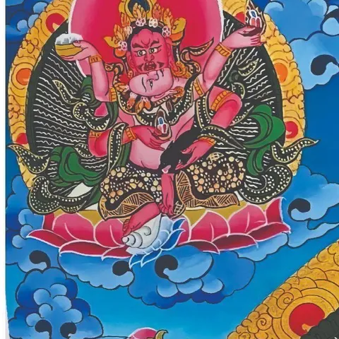 Tranh Ngũ Thần Tài ( có khung ) KT 19*25cm 28*38cm và 38*48cm  CÓ HOẢ TỐC 841536