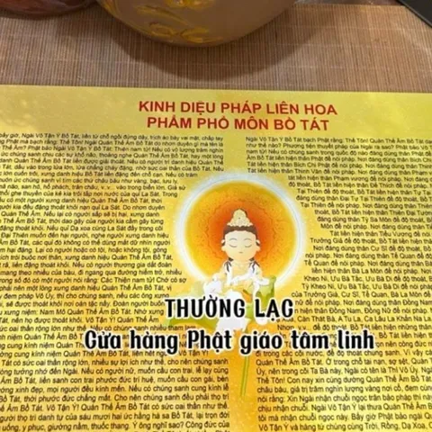 Kinh Phật căn bản,Kinh Diệu Pháp Liên Hoa Phẩm Phổ Môn Bồ Tát, kinh Phật cho người mới tụng, in 2 mặt 841531