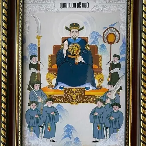 Tranh QUAN LỚN ĐỆ NGŨ (có khung)  CÓ HOẢ TỐC 841537
