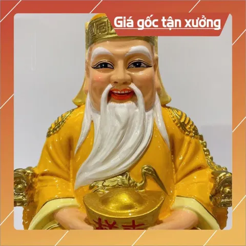 Bộ Tượng 2 Ông Thần Tài Và Thổ Địa Nhiều Size Nhựa Composite CÓ HOẢ TỐC 841561