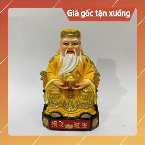 Bộ Tượng 2 Ông Thần Tài Và Thổ Địa Nhiều Size Nhựa Composite CÓ HOẢ TỐC 841561