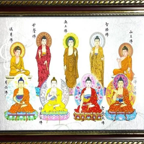 Tranh Thập Phương Phật - Kích thước 30 * 38cm và 38 * 48cm  CÓ HOẢ TỐC 841577