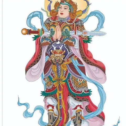 Nhị vị Hộ Pháp ( có khung )19*25cm  28*38cm, 38*48cm  CÓ HOẢ TỐC 841593