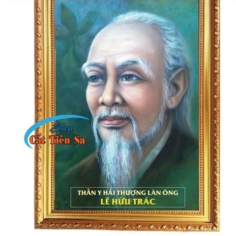 Tranh ảnh thờ Hải Thượng Lãn Ông+ Lê Hữu Trác + bền màu + Khung ảnh sáng đẹp 841584
