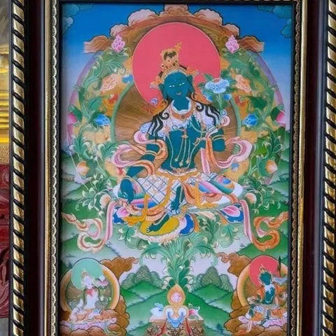 Tranh TARA ĐỎ ( có khung)  CÓ HOẢ TỐC 841594