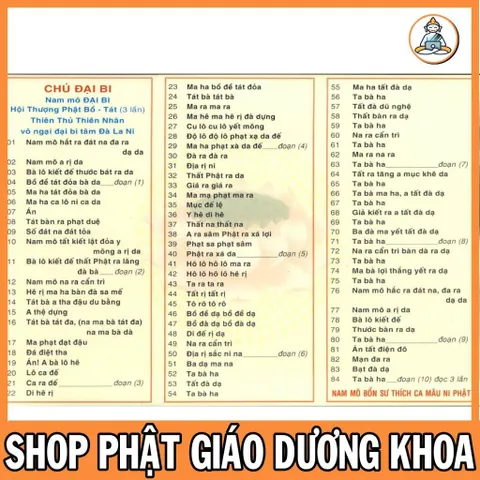 TO43 - tờ Chú Đại Bi -  Chú Dược Sư VÀ SỰ LINH ỨNG 841600