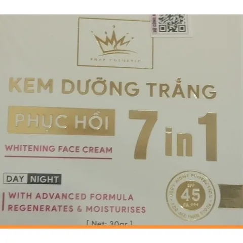 Kem Face Pháp Cosmetics 30gr dưỡng trắng phục hồi da 7 in 1 hk78 841603