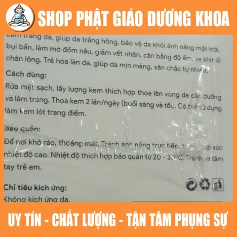 Kem Face Pháp Cosmetics 30gr dưỡng trắng phục hồi da 7 in 1 hk78 841603