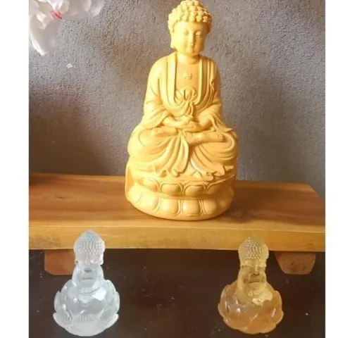 Tượng Phật bổn sư tí hon 6cm 2 màu giả lưu ly trang trí cực đẹp 841615
