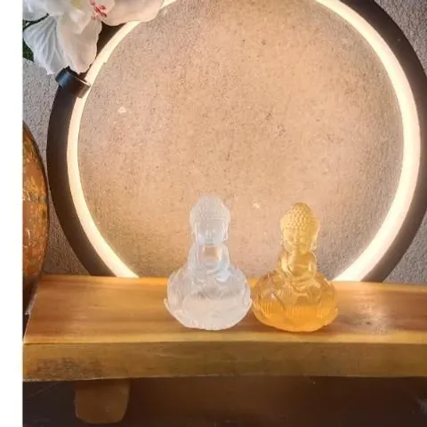Tượng Phật bổn sư tí hon 6cm 2 màu giả lưu ly trang trí cực đẹp 841615